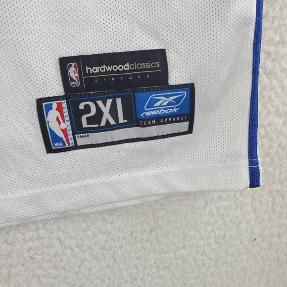 Vtg Reebok Jordan Jersey Bullets Hardwoods Classic Mens 2XL NBA Shirt Mesh Y2K - Picture 3 of 12